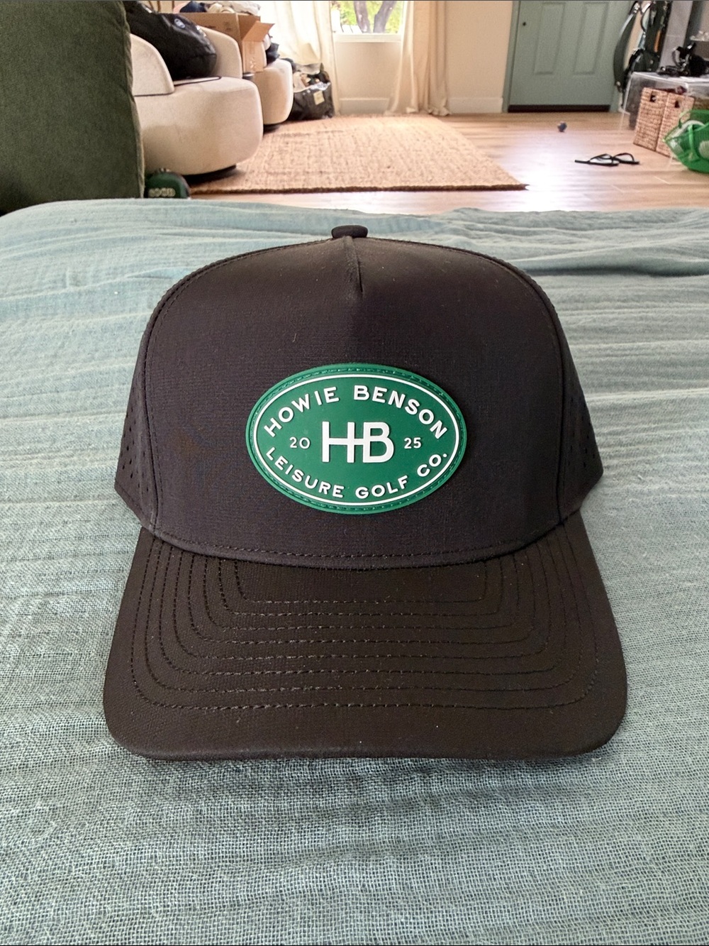 Howie Benson Five Panel Patch Golf Hat - Brand New